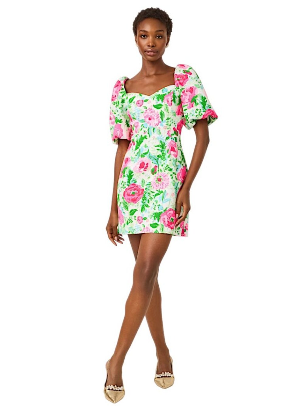Lilly Pulitzer Justina Skirted Romper in Multi/Poppy Party NWT - Size 6 - Picture 2 of 8